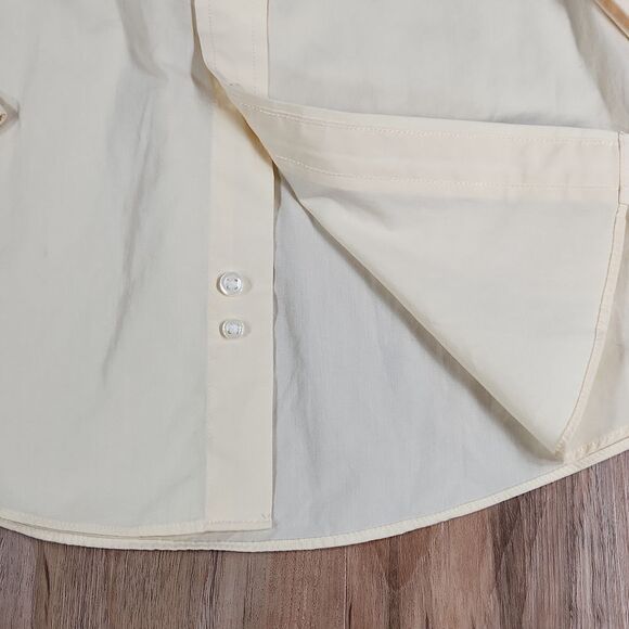 🧡FREE w/Purchase Cherokee Yellow Buttoned Long Sleeve Shirt Medium - Picture 7 of 11